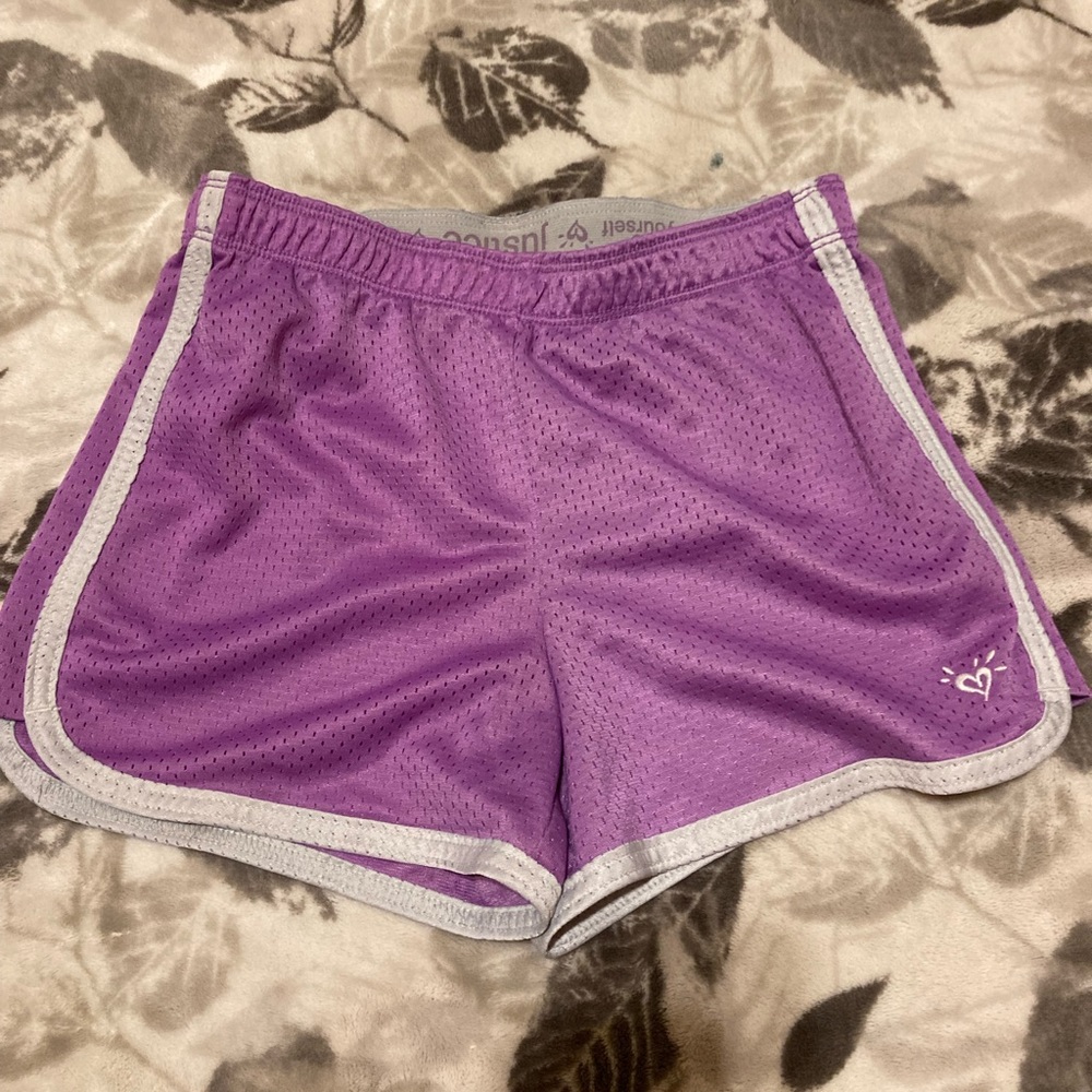 Purple justice shorts